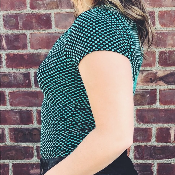 Polka Dot Cropped Top - Picture 2 of 3